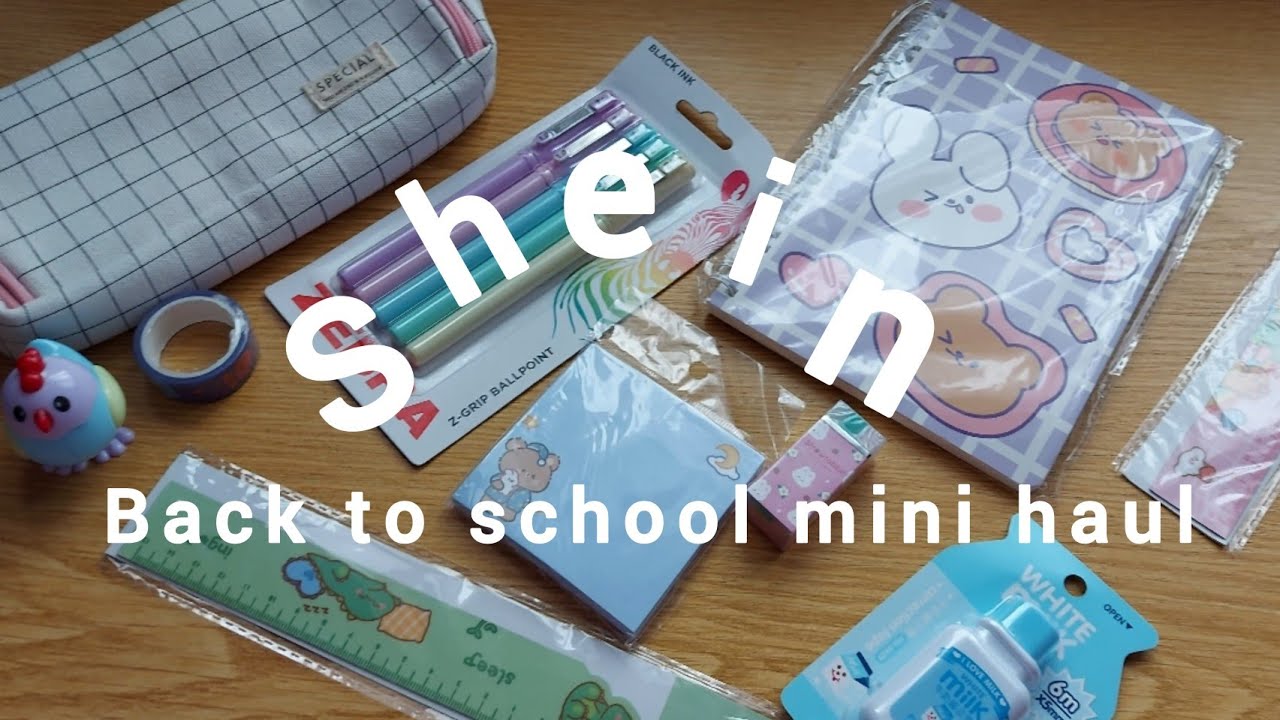 Mini Shein stationery haul + What's in my pencil case Peach