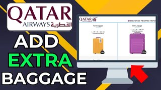 HOW TO ADD BUY EXTRA BAGGAGE QATAR AIRWAYS 2026