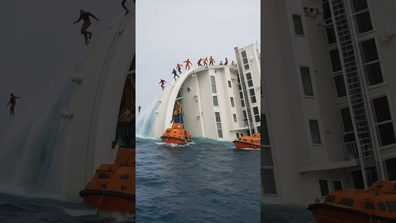 Cruise Ship Disaster Caught Seconds Before It Sank 