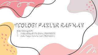 Teologi Fazlur Rahman