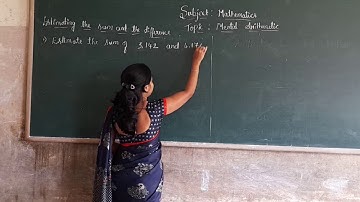 5th maths Mental arithmetic part 2 class by Mangala