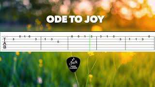Ode to Joy - Beethoven | Easy Guitar Tabs Tutorial