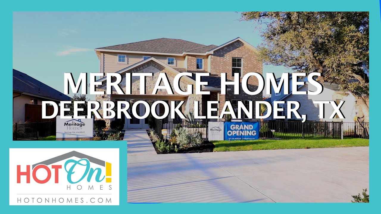 Meritage Homes in Deerbrooke, Leander Texas YouTube
