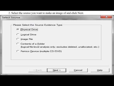 Creating a Forensic Image using FTK Imager/Encase Imager
