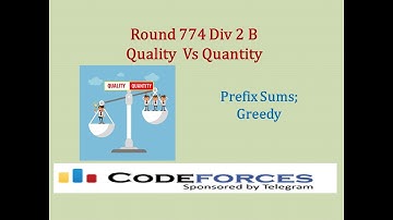 Codeforces Round 774 Div 2 B: Quality Vs Quantity – Prefix sums; Greedy