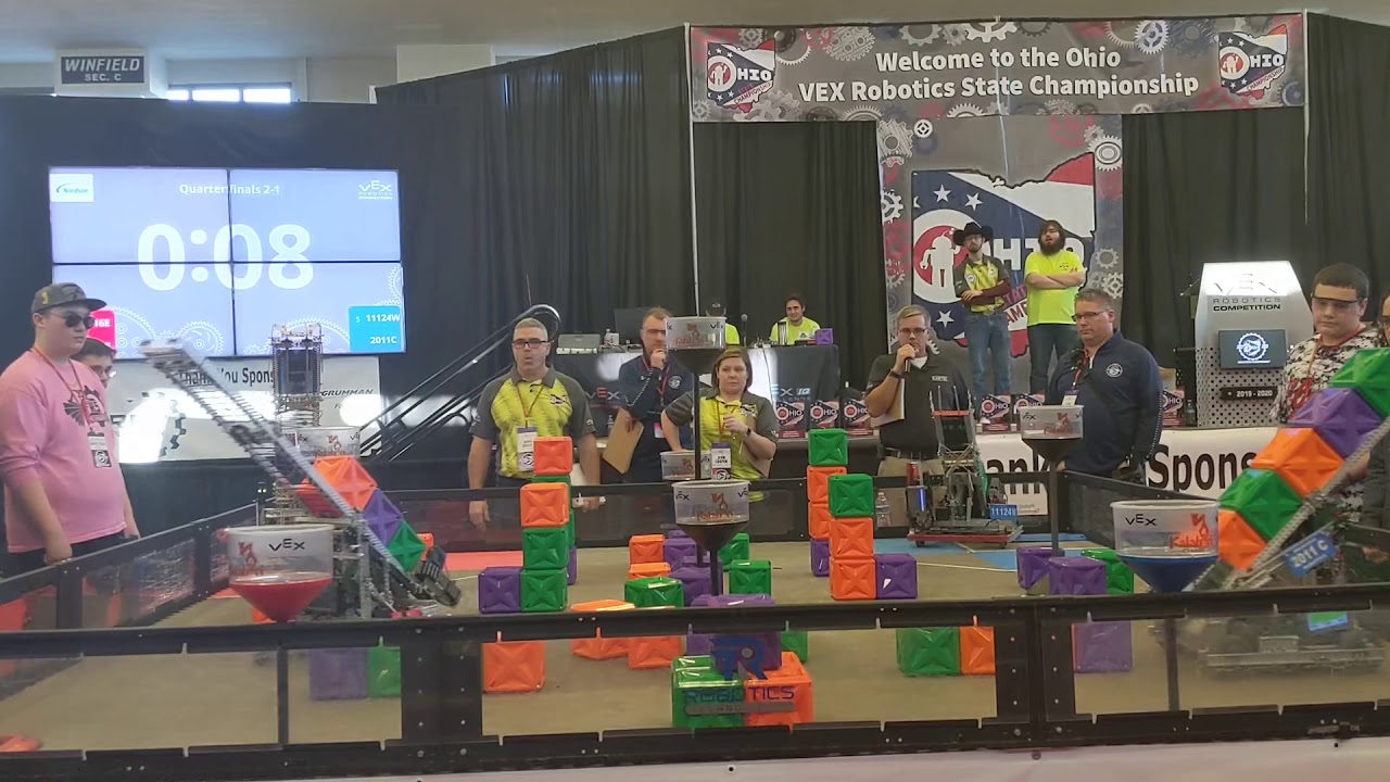 7316E 6008E v 11124W 2011C | VEX Tower Takeover | Ohio State Championship QF 2-1