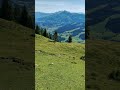 Hills and mountains over Kitzbühel
