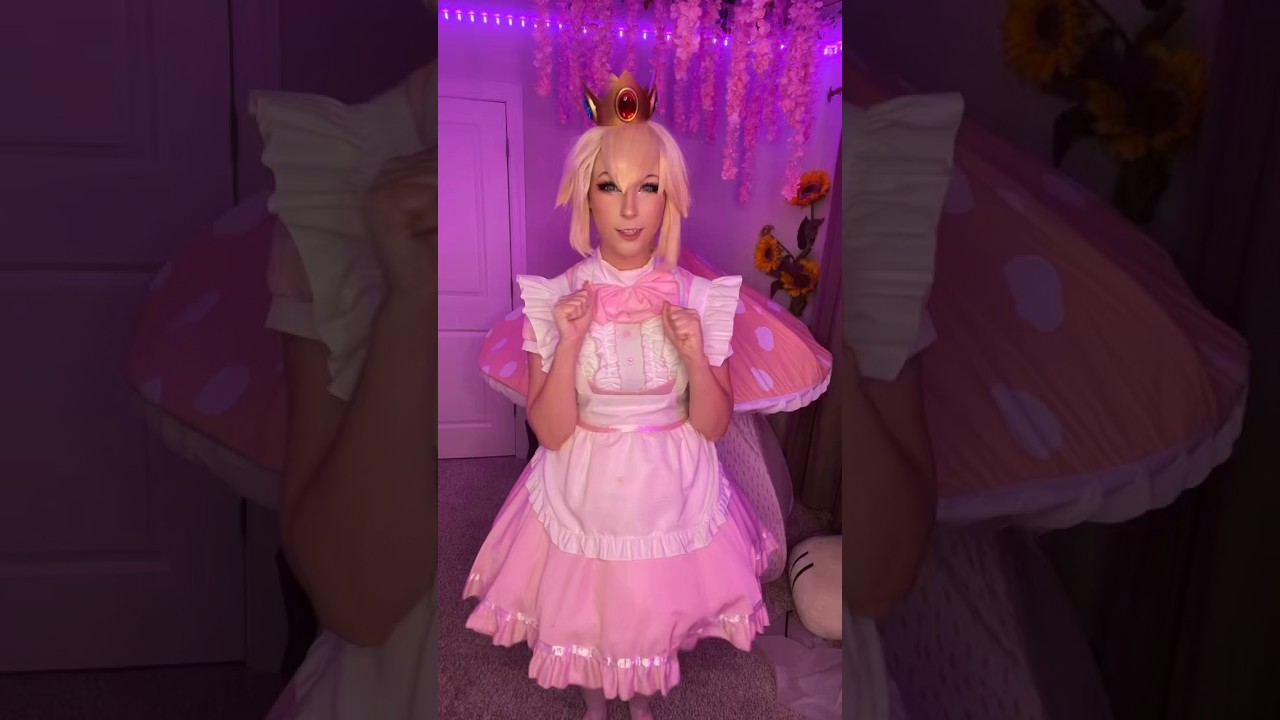 When my brain won’t shut down after filming for hours😅 #princesspeach #mariobros #nintendo #cosplay