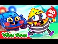 Run Away Baby Car Song 👶🚗 Fire Truck and Police Car 🚨 II VocaVoca🥑Kids Songs &amp; Nursery Rhymes