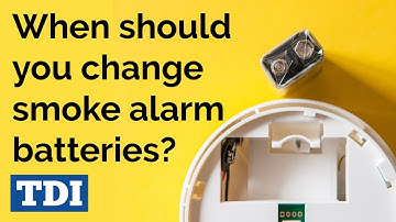 How often should you change the batteries in a smoke detector?