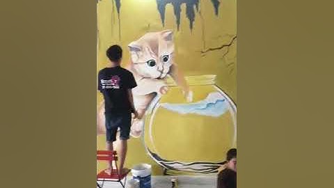 Vẽ tranh tường 3D cho quán cafe, trà chanh tại Thanh Xuân, Hà Nội – Vẽ tranh tường Hà Nội rẻ đẹp