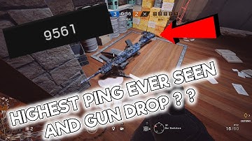 HIGHEST PING EVER SEEN | GUN DROP ? ? - Rainbow Six Siege Funny Moments