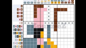 14 March 2024 Nonograms Color Daily Challenge answer &  how to solve - slow version #ZpuzzleZ