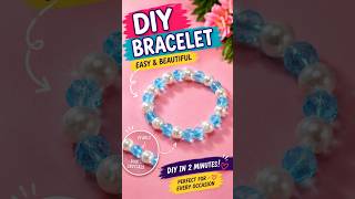 Diy bracelet 💖 in just 2 minutes 😱 #trending #viral #craft #bracelet #diy #shorts