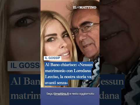 Video Al Bano chiarisce: «Nessun matrimonio con Loredana Lecciso, la nostra storia va avanti senza»