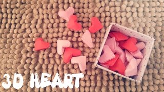 Origami Easy - 3D Heart - Valentine's Day Craft