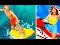 SWIMMING POOL CHALLENGE | Defy TIME | Must-Have Beach Gadgets and Hacks For Your Summer