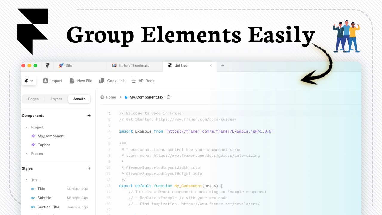 How to group elements in Framer (Easy Group Setup) - YouTube
