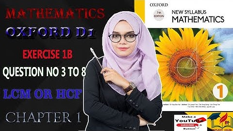 D1 Math Oxford Chapter 1 Exercise 1B Question 3 OR 8 complete Solution