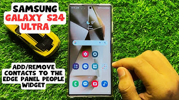 How to Add/Remove Contacts To The Edge Panel People Widget Samsung Galaxy S24 Ultra