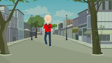 Character front walk cycle 2d animation