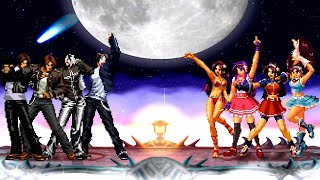 [KOF Mugen] Kyo Kusanagi Team vs Athena Asamiya Team