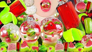 ASMR Edible Water Ball 🍉 Peeled Watermelon Bar Mukbang 🍉Water Drop Candy Dessert  EATING SOUNDS 咀嚼音