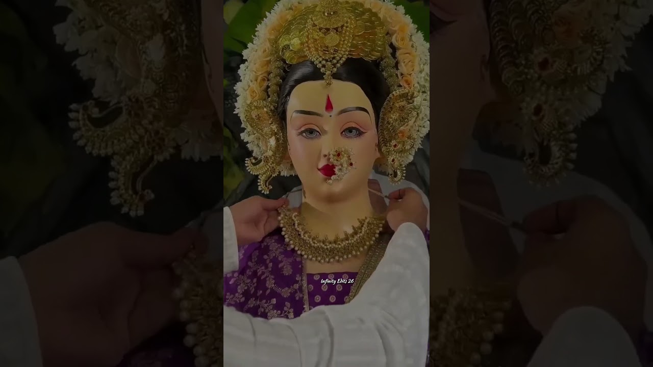 Aigiri Nandani Hd video 🙏🏻 Durga maa murti designing  