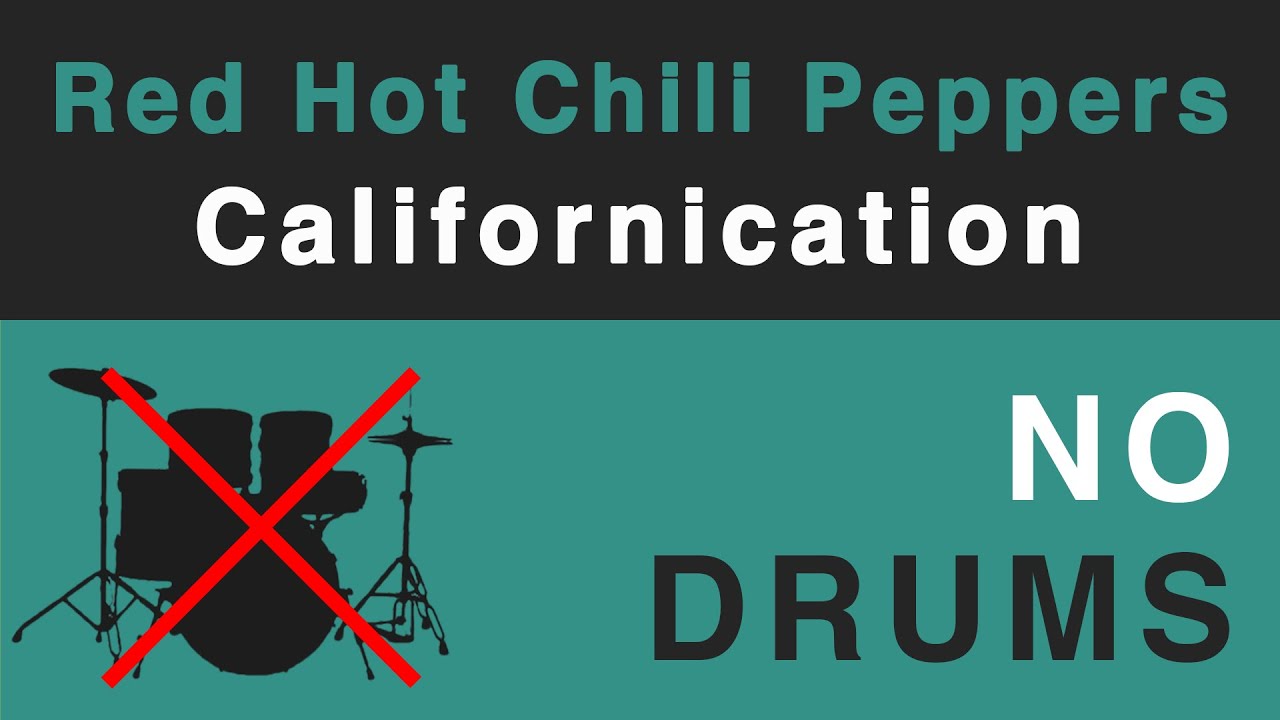Red Hot Chili Peppers Californication (No Drums Backing Track) YouTube