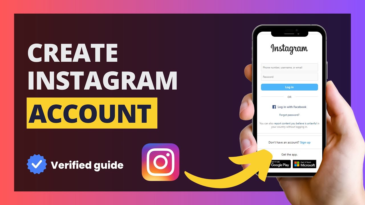 How To Create Instagram Account Mobile Version - YouTube