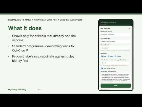 Make a Dewormer Wait for a Vaccine: Sheep App Advanced Tip