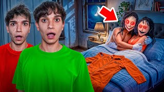 WE CAUGHT THE CREEPY MAN AND HIS GIRLFRIEND IN OUR BED!