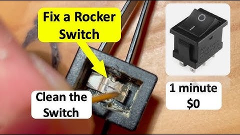 How to Fix a Rocker Switch in 60 Seconds