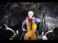 Cellist Maja Bugge plays in the Standedge canal tunnel. 5th October 2017