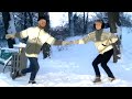 LINDY HOP Dance in the Kiev Snow! Sondre & Tanya