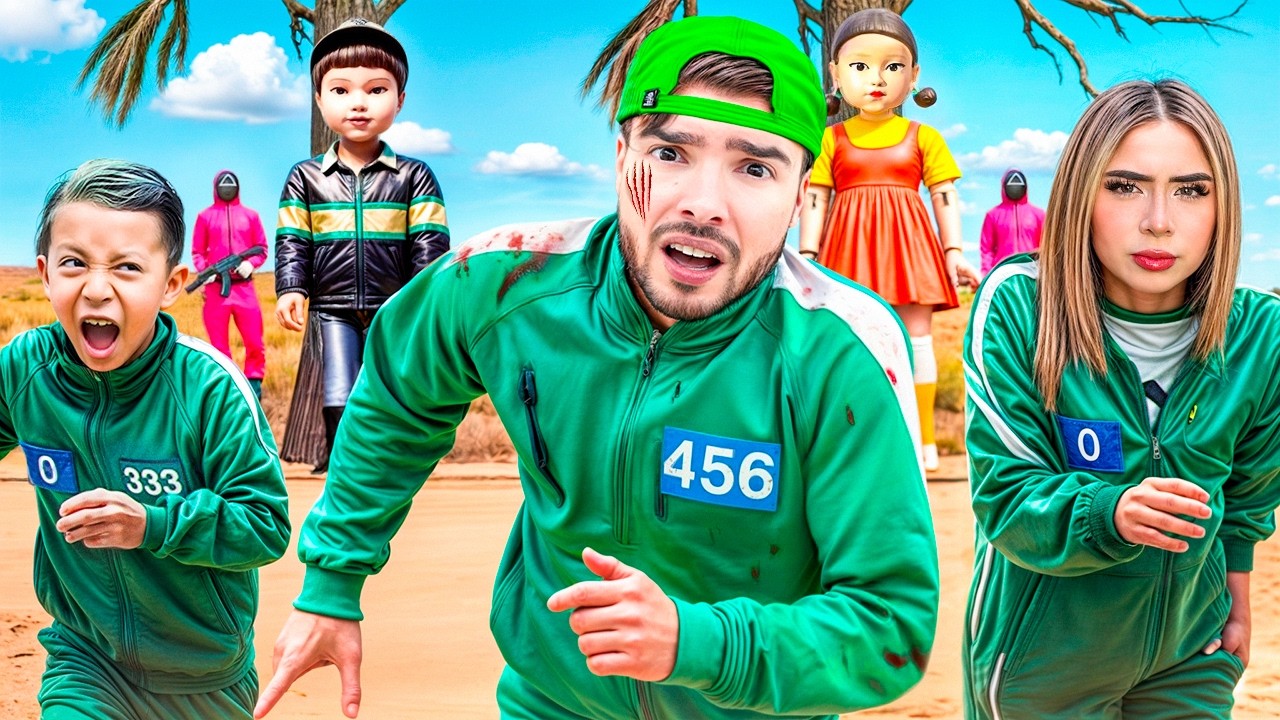 10 Youtubers Pelean En El Juego del Calamar !!