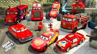 GTA V - Stealing McQueen Cars with Franklin (Real Life Cars #95)