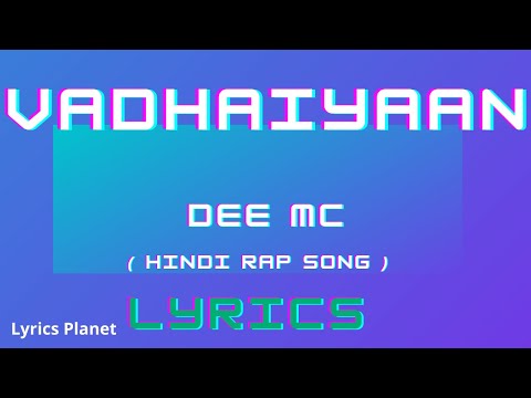 VADHAIYAAN - Song Lyrics | Dee MC | SUNITMUSIC | Dee=MC² | Lyrics Planet