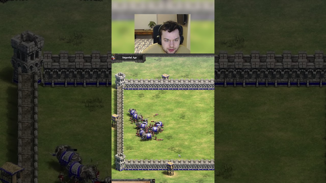 10 Elite War Elephants vs 40 Heavy Pikemen in Age of Empires 2 