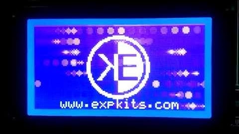 Expkits EXM1 128x64 GLCD Starfield Demo