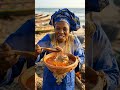 Wolof Tribe Boils Monster Atlantic Cuttlefish 🦑 #wildfirefeast #shortsviral #tribalfeast