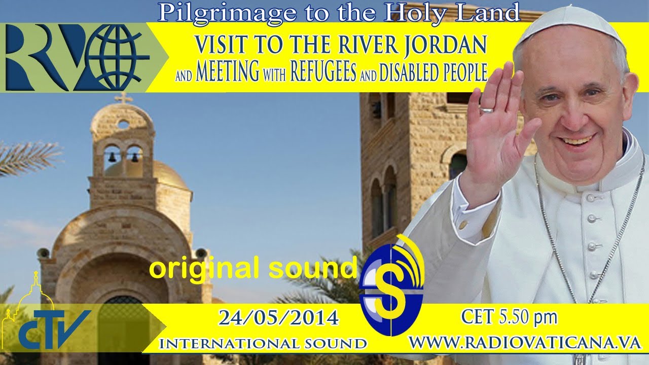 Visit to the River Jordan and meeting with refugees and disabled people