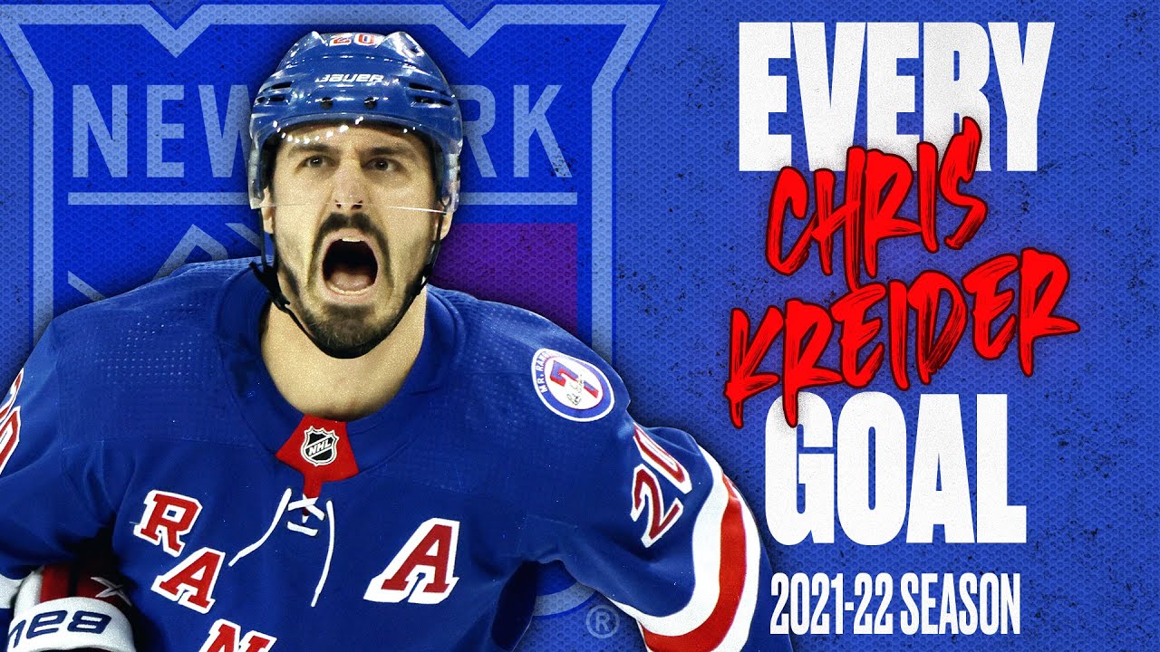 Chris Kreider (#20) All 52 Goals of the 2021-22 NHL Season 