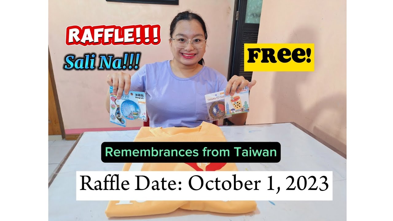 Taiwan Raffle Free Raffle Remembrances from Taiwan๐น๐ผ - YouTube