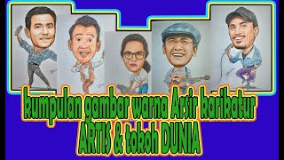 kumpulan gambar warna Arsir karikatur ARTIS & tokoh DUNIA (2)