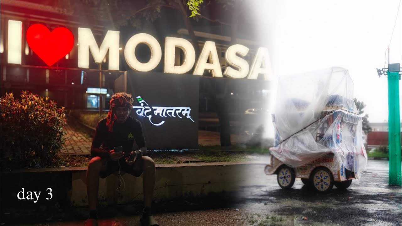 Day 3 // અંબાજી પગપાળા // bahot tej barish ho rahi he 😢