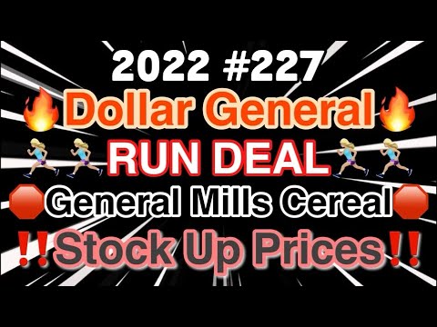 2022#227🏃‍♀️DG RUN DEAL🏃‍♀️‼️General Mills Cereal‼️Must Watch👀