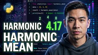 Statistics: harmonic_mean() method in Python | What is harmonic_mean() method | #harmonicmean