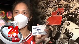 Pinoy charcoal artist na nag-viral dahil sa kanyang obra, nakatanggap ng special package.. | 24 Oras