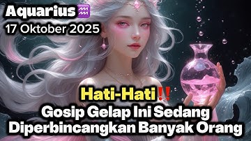 Aquarius♒️ Hati-Hati‼️ Gosip Gelap Ini Sedang Diperbincangkan Orang  Oktober 2025 - Planet Zodiak